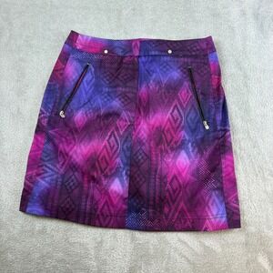 Tail Tech Skirt Womens 2 Performance Golf Skort Tribal Print Purple Pink Stretch